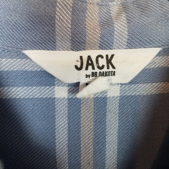 BB Dakota Blue Plaid Shirtdress - Picture 5 of 5